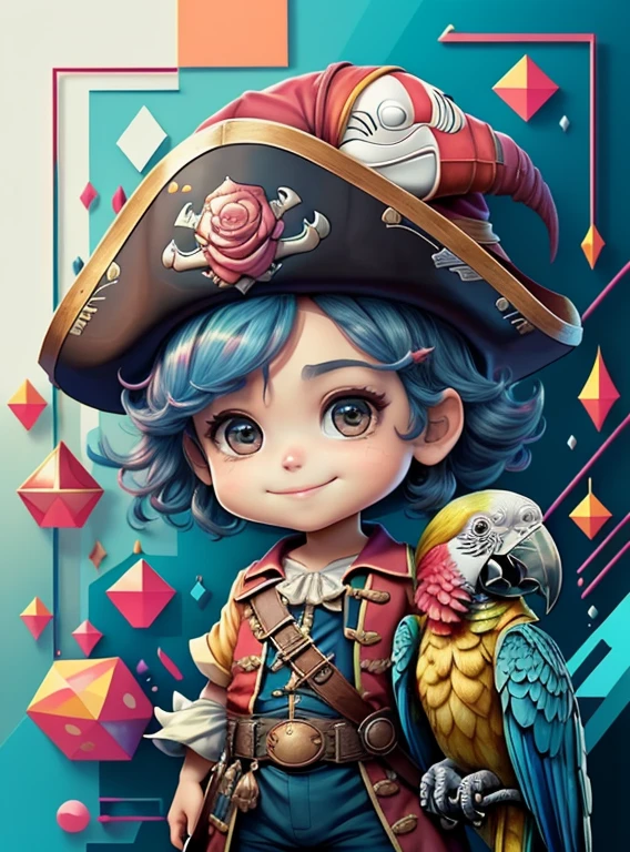 ) ((cute baby pirate smiling with a ship and a parrot) ((Mikey)) - Criador: Walt Disney2023) ), ,, ( Walt Disney acolchoamento ,multidimensional geometric wall PORTRAIT, arte, Chibi,
Yang08k, lindo, Colouring,Rose
Primary works, qualidade superior, melhor qualidade, Arte Oficial, Beautiful and Aesthetic,)) ), ,, Walt Disney acolchoamento ,multidimensional geometric wall PORTRAIT, arte, Chibi,
Yang08k, lindo, (Colouring, rosa), amarelo ,azul ,vermelho e branco)
Primary works, qualidade superior, melhor qualidade, Arte Oficial, Beautiful and Aesthetic,