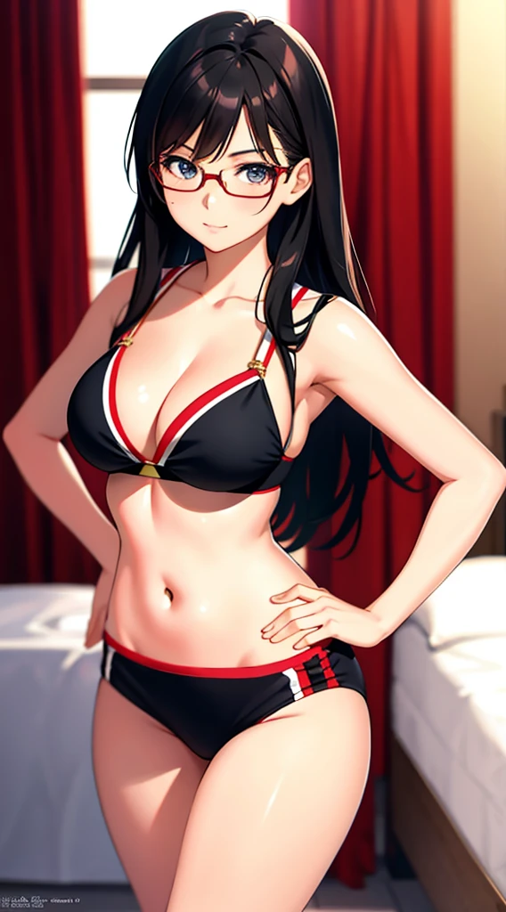Anime girl with dark hair and glasses posing for a photo, anime moe art style, Smooth Anime CG Art, Seductive Anime Girl, Realistic anime art style, Portrait Anime Girl, Detailed Digital Anime Art, digital anime art!!, realistic young anime girl, digital anime art, portrait of cute anime girlbabes, charming anime girls, Realistic anime art style, pretty anime girl, Cute anime girl