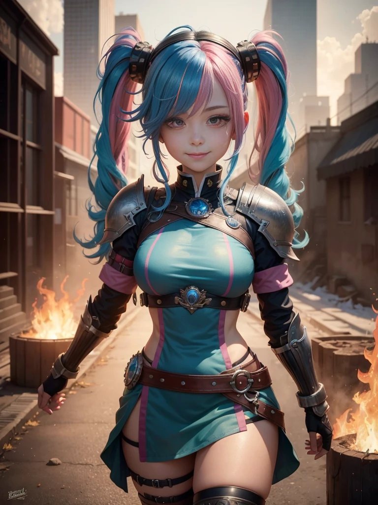 (photorealistic:1.8, highest quality:1.8,8K masterpiece:1.8,High resolution,muste piece:1.8,RAW Photos,cinematic lighting),No split screen, cyber punk、Back alley of the city at night、rain-soaked ground、vapor、 (1 android girl:1.3)、Completely naked、full body tattoo、choker、beautiful breasts、shirt、denim shorts、beautiful butt,beautiful thighs,plump nipples、Nipples are visible through the costume,cameltoe,Body painting with a pop design drawn all over the body、pop art design、cutting edge fashion、conceptual art、 (Beautiful shining red, blue, white, gray and golden hair:1.5)、Wistful