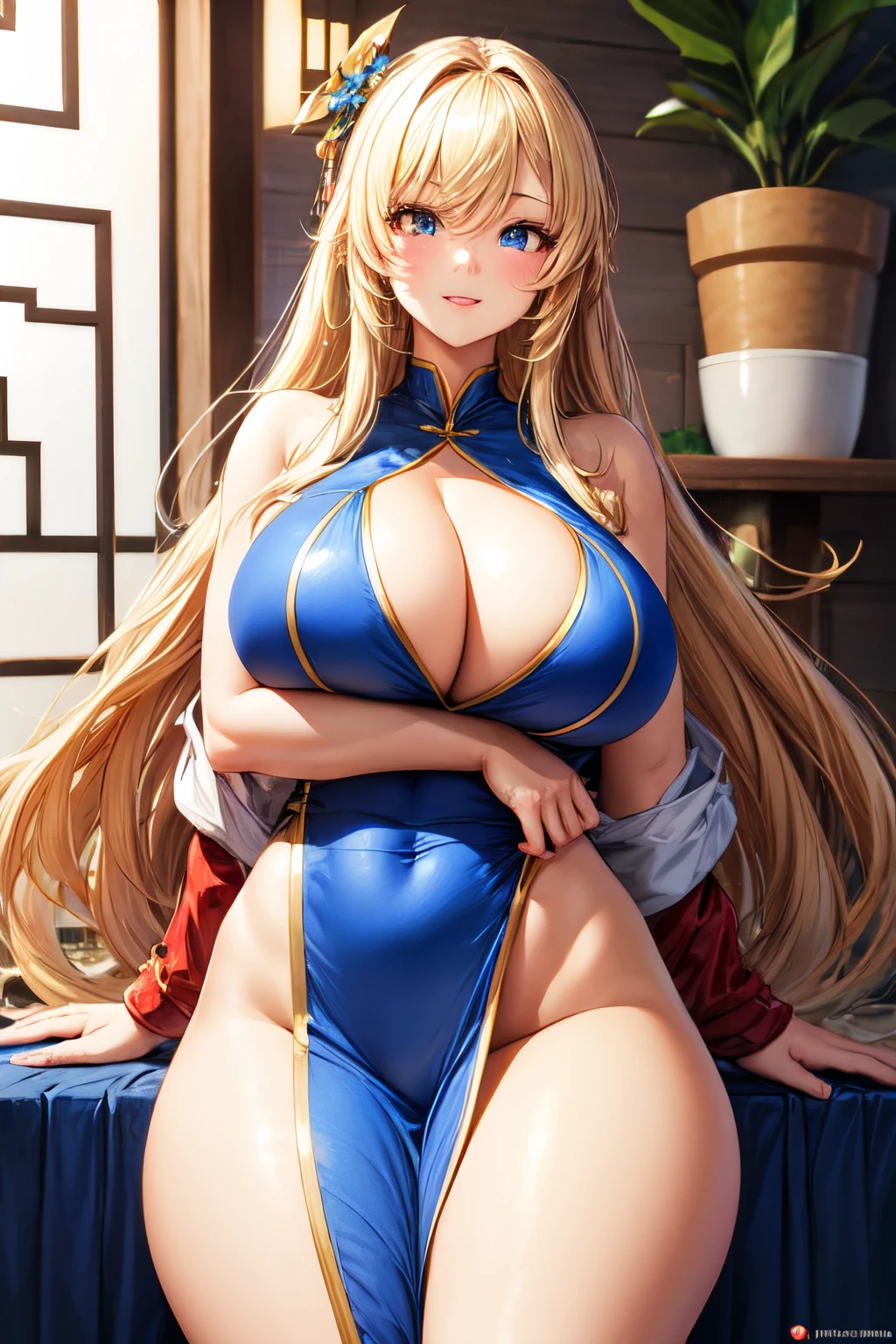 Gigantic breasts, girl, asian