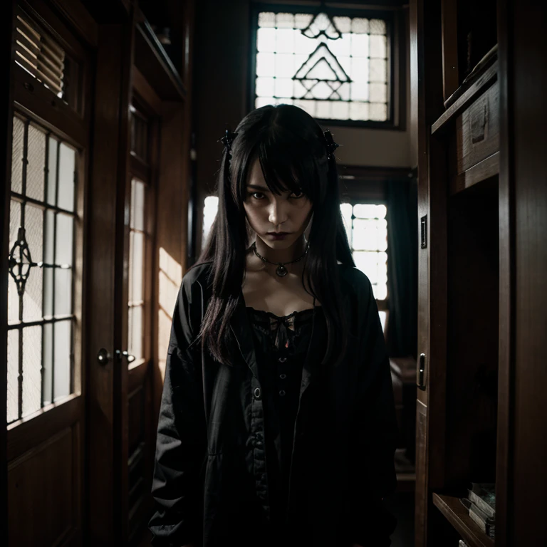 Create a gothic hikikomori image, HD