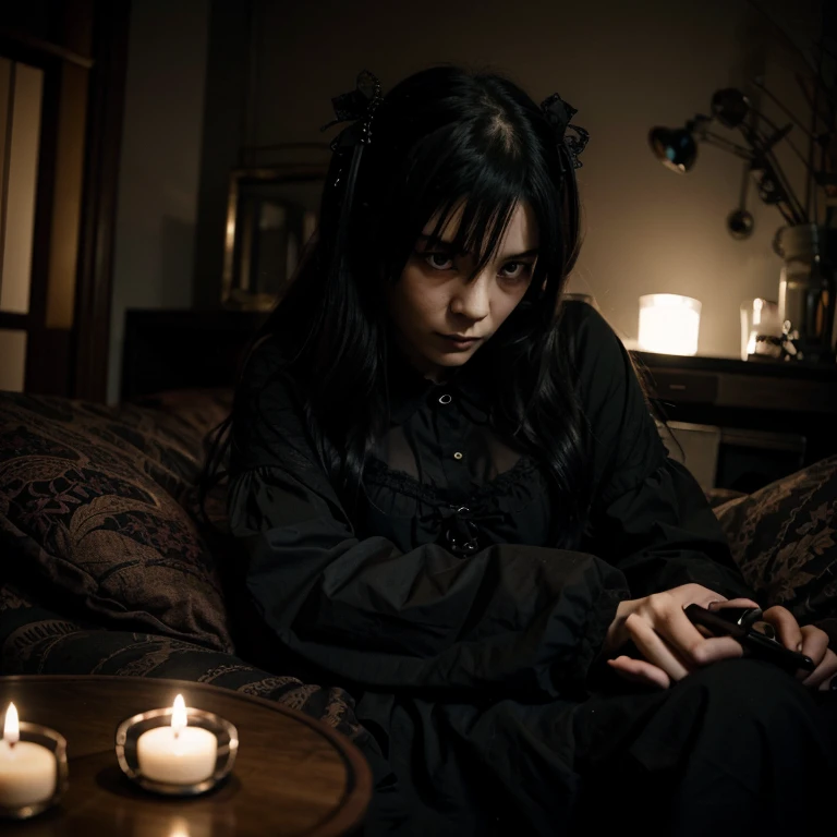 Create a gothic hikikomori image, HD