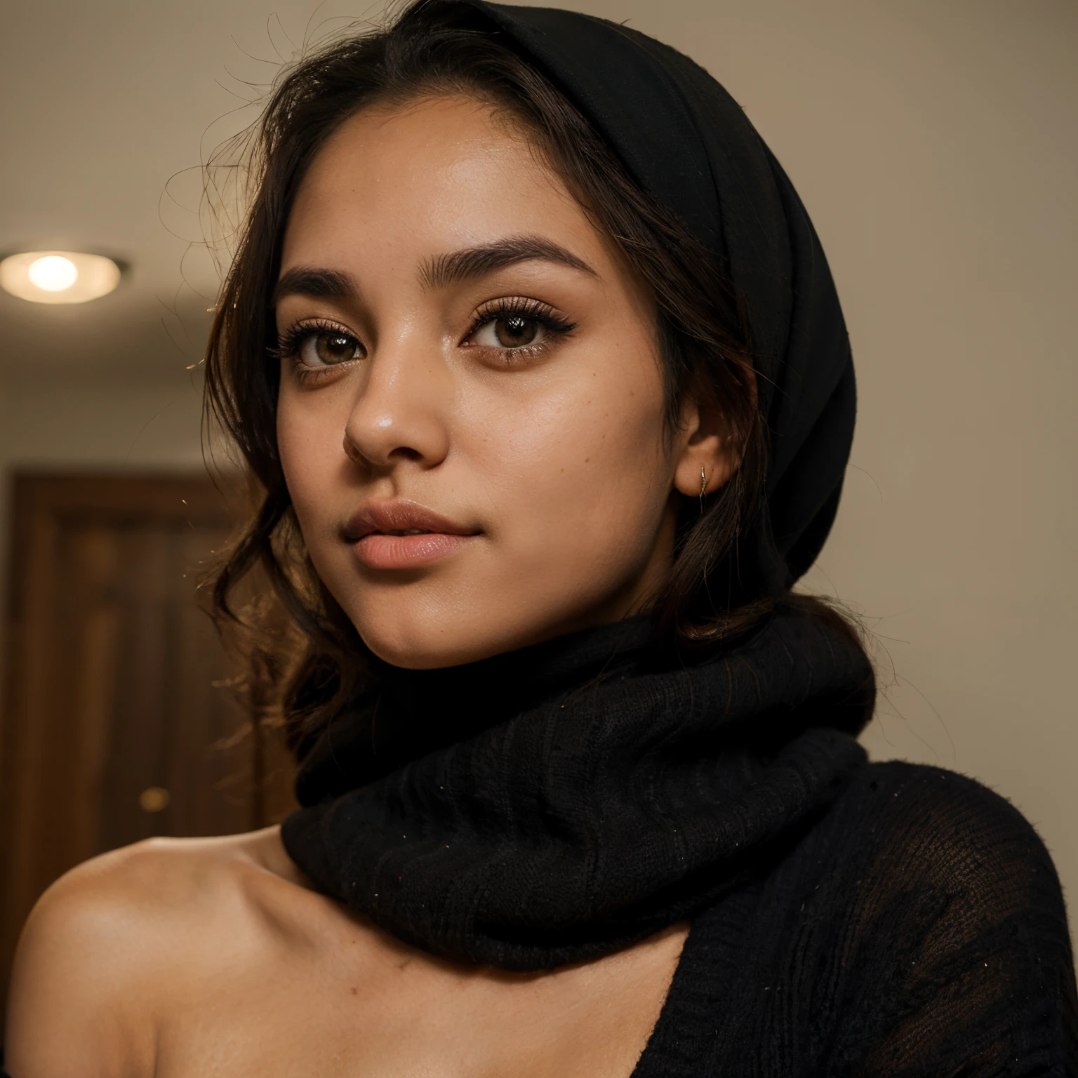 black hair, Surrealism, 8k, super detail , shot by DSLR, hhijabi,