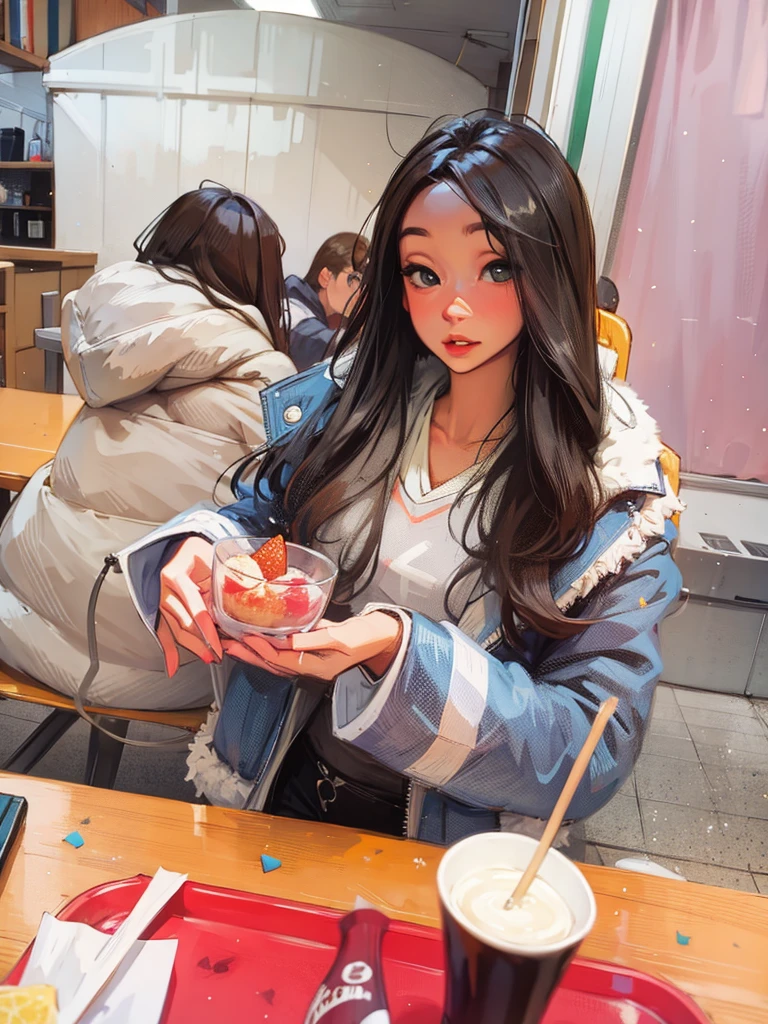 Ultra-realistic portrait of a young woman, 22 years old, Sexy, curved, SFW