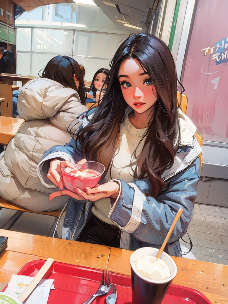 Ultra-realistic portrait of a young woman, 22 years old, Sexy, curved, SFW