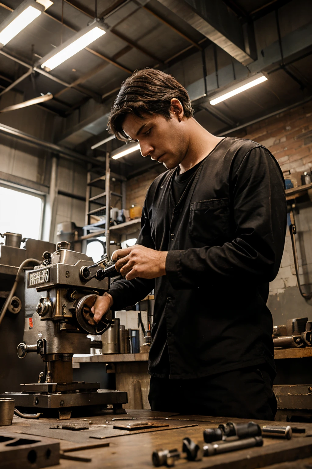 industry, mechanic, repair, milling machine