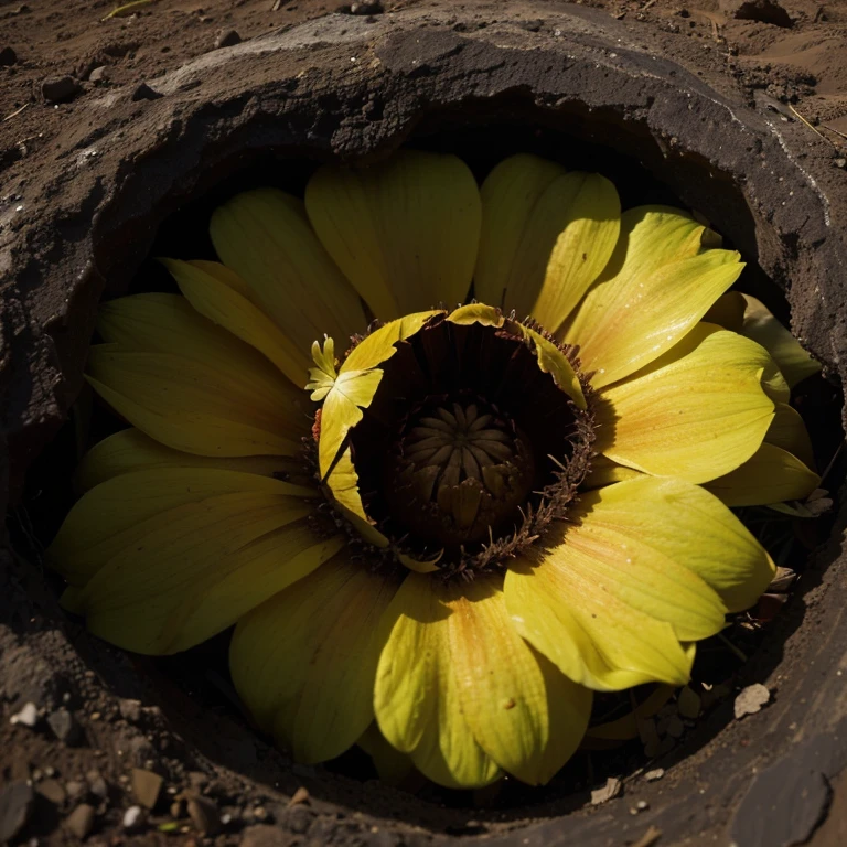 On Venus, com sua atmosfera densa e extremamente quente, uma flor teria que ser muito diferente das daqui da Terra para sobreviver. I imagine a flower resistant to intense heat and adapted to the acidity of the Venusian atmosphere, perhaps with robust petals and bright colors to capture any light that manages to penetrate the thick layer of clouds. Its roots could go deep to find water in the lower layers of the soil. It would be a fascinating adaptation to that hostile environment!