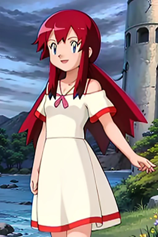 lora:Melody:0.9> Melody, 1 girl, solo, a 14 years old girl, solo, white dress, Ruffle Off-the-Shoulder Top, off-the-shoulder dress, looking at you, smile,
pokemovies, sugimori ken, ken sugimori ken \(style\), masterpiece, 8k, best quality, happy, smile, anime screencap, zoom out, landscape, beach, daytime, sunlight, concept art, anime background
