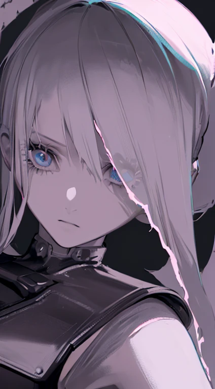 1Android Girl(((((left arm is chainsaw)))))((((in combat)))),located cyber punk town,((((8k)))),((((ultra detail)))),((((super high quality)))),