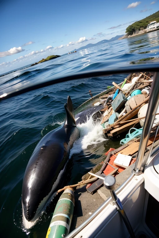 Marine environmental protection,junk,whales,planet earth