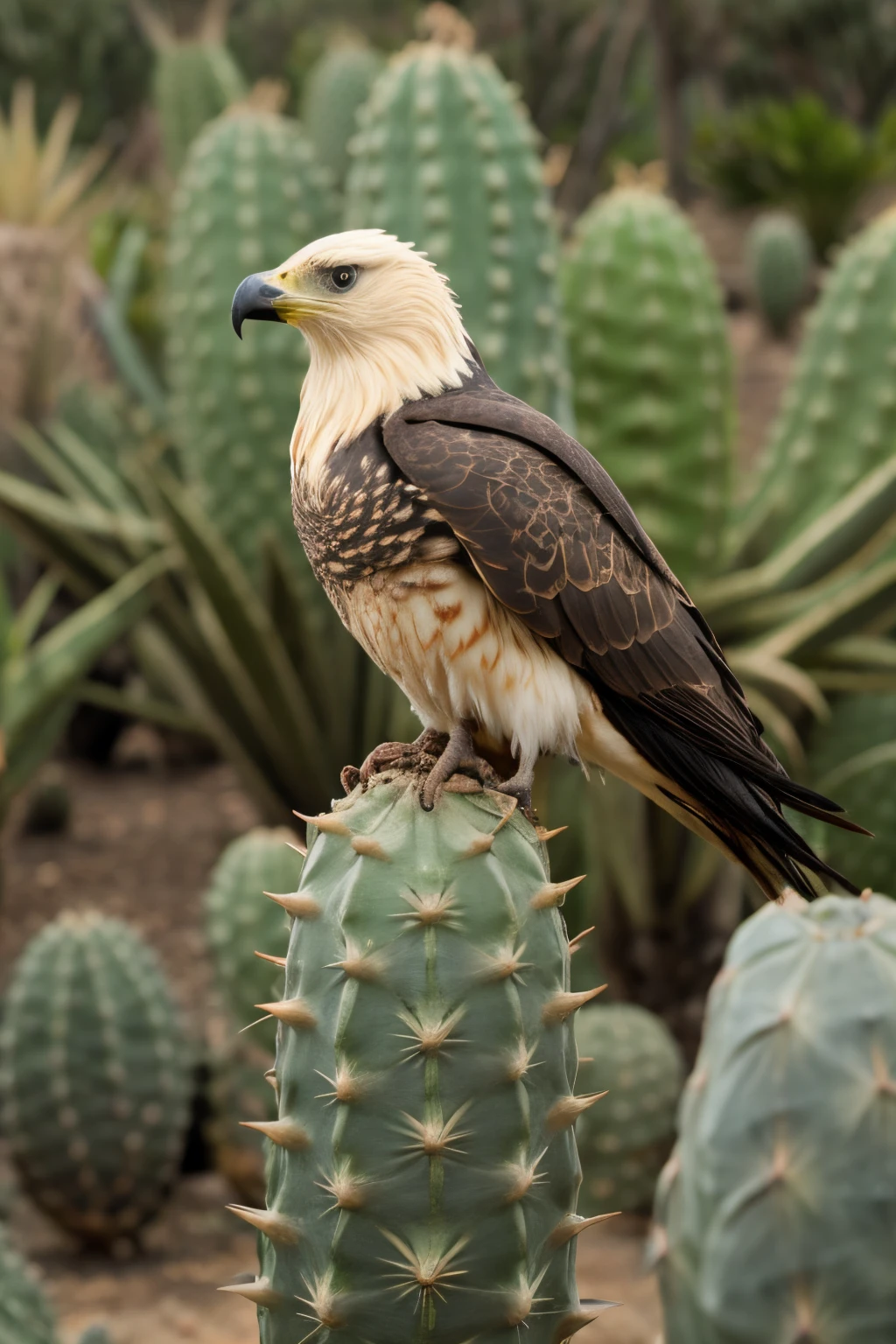 Aguila sobre un nopal