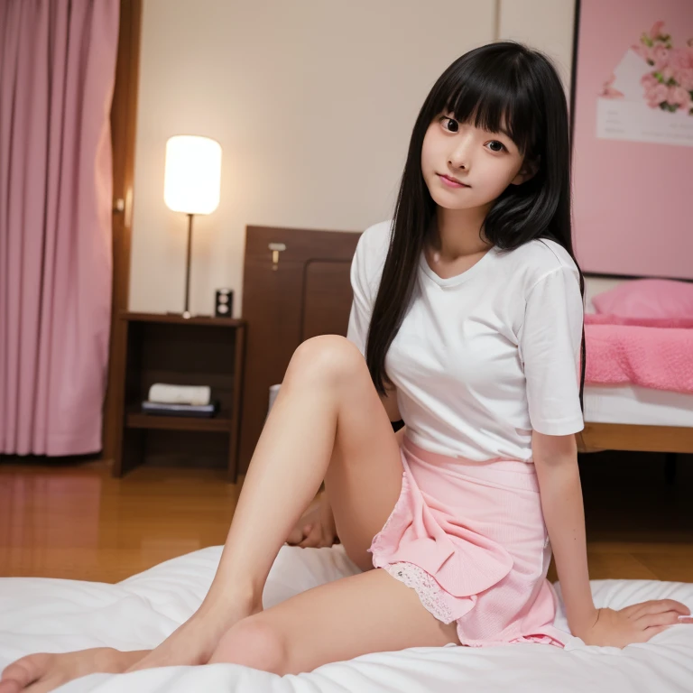 ((full body Esbian)),((top-quality、8K、masterpiece:1.3))、1 Beautiful Japan Girl,big eye、Gentle mouth、fair white skin、slim figure、White camisole、1人、Smaller bust、a picture、逼真、top-quality、adopt、A detailed face、((Lift the hem of the camisole))、Panties are visible、hight resolution、high-level image quality、At 8K、Real live-action、Raw photography、top-quality、masterpiece、超A high resolution、Raw photo、ren、Beautiful fece、masutepiece、((Obscene content))、For adults、charm of 、absurderes、((((10yaers old))))、((((Japan elementary school students))))、Japan Girl、((with round face))、Cute little face、((Glowing face))、((((Flushed cheeks))))、(((((Shy laughter)))))、A little clumsy face、de pele branca、、Smaller chest、kne、 thighs thighs thighs thighs、独奏、fullllbody、Very nice、((Pubic area))、(Mansuji)、White panty、sitting on、(Photorealsitic:1.37)、Photon mapping、Realistic、Radio City、Physically Based Rendering、depth of field rally background、a picture、(((a junior idol in Japan)))、Sparkling eyes、shiny lip、too bright natural light、The Bright Sun、Too bright sunlight、Looking at the camera、Sitting in a classroom、Legs wide open, Open legs,Open your legs
