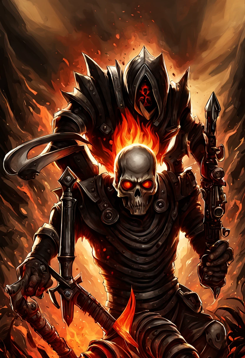 caveira, inferno, olhos de fogo, rock, esqueleto nervoso