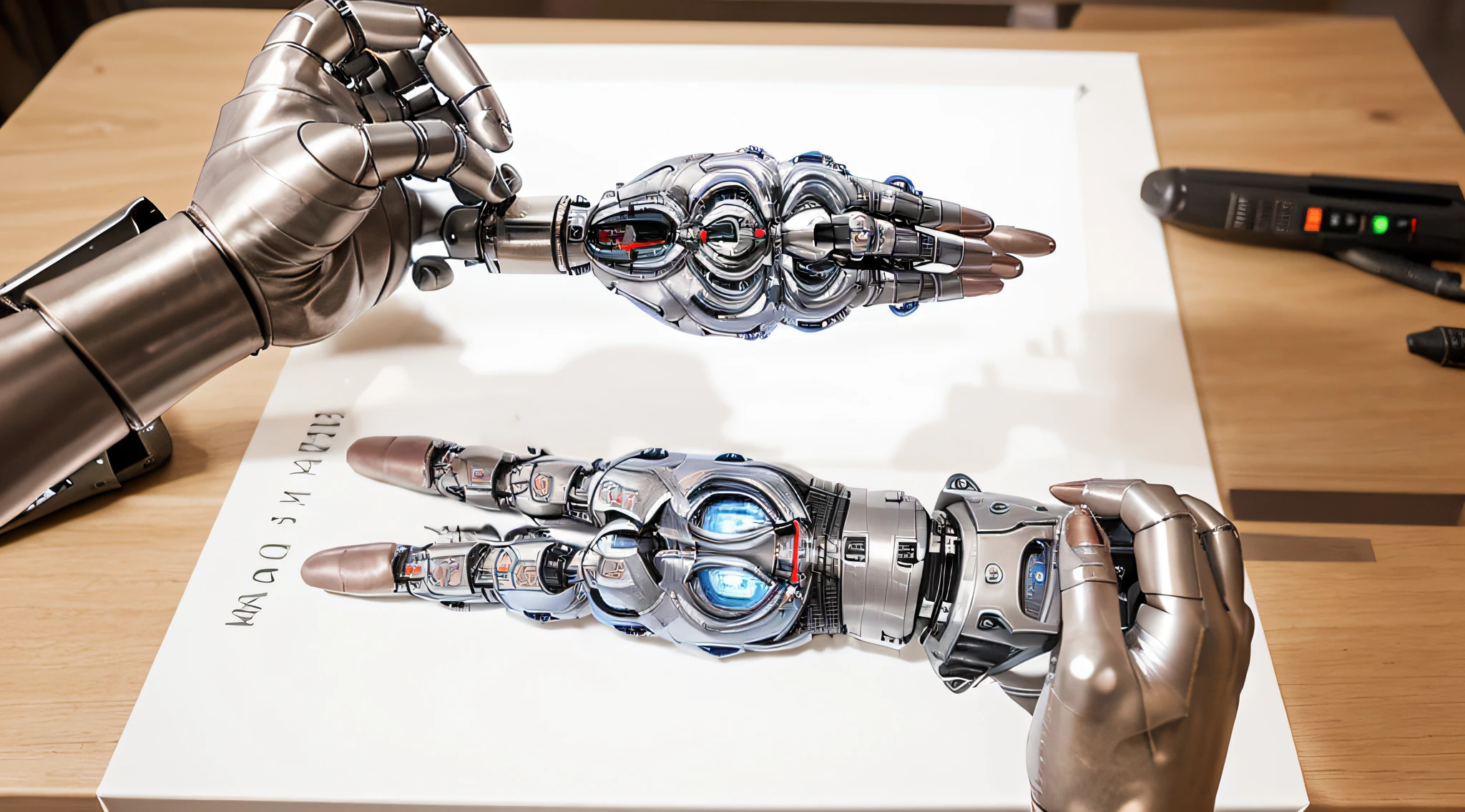 show in AI robot hand