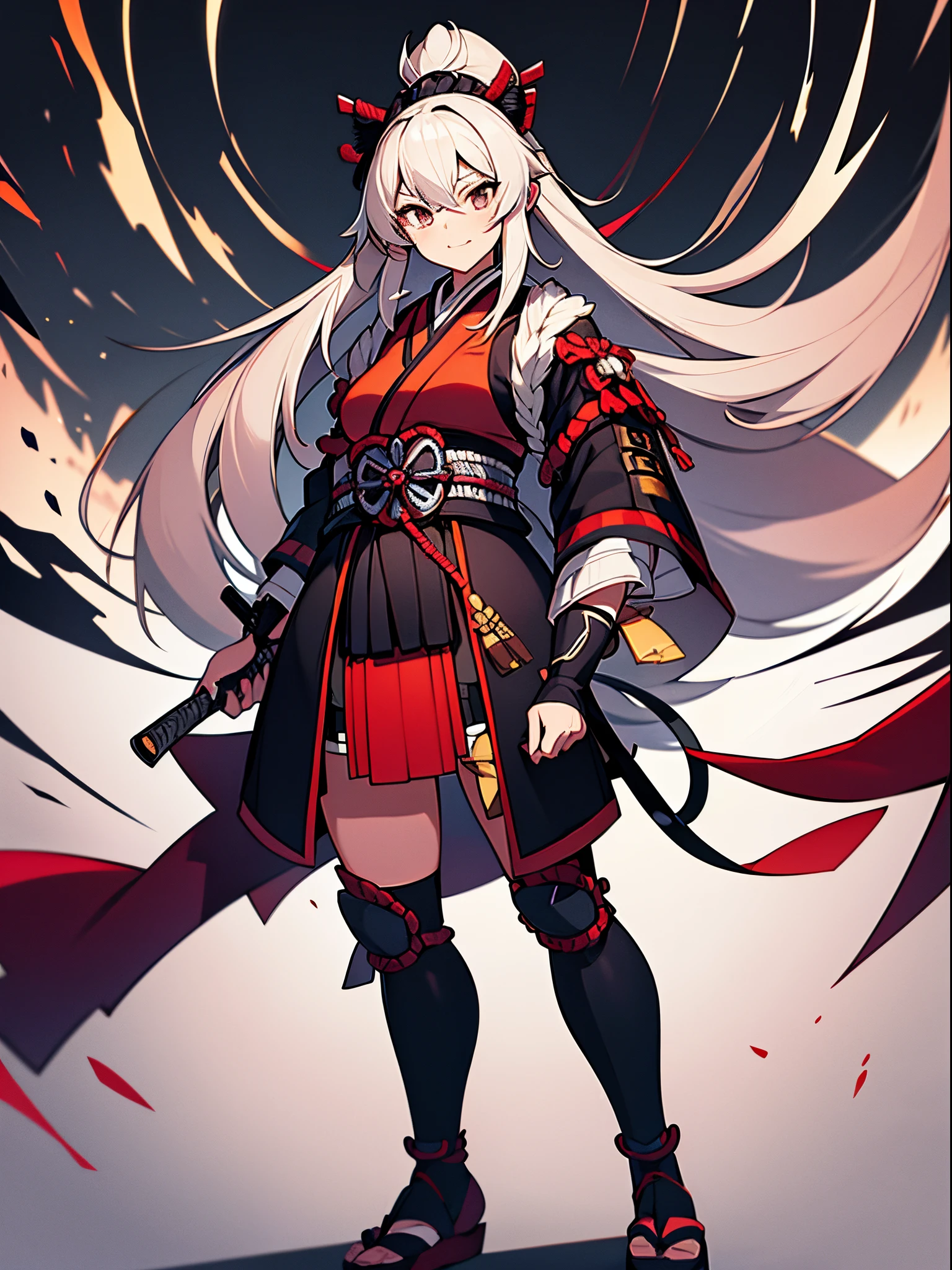samurai girl, full body