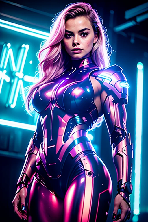 margot robbie, masterpiece, best quality,
1girl,ives girl,Mecha,beautiful lighting, (muscle woman:1.3), (Neon Light:1.1),(Night:1.3),