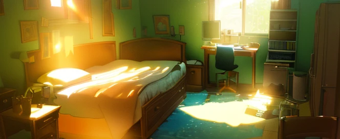 The room pointed to by the morning sun