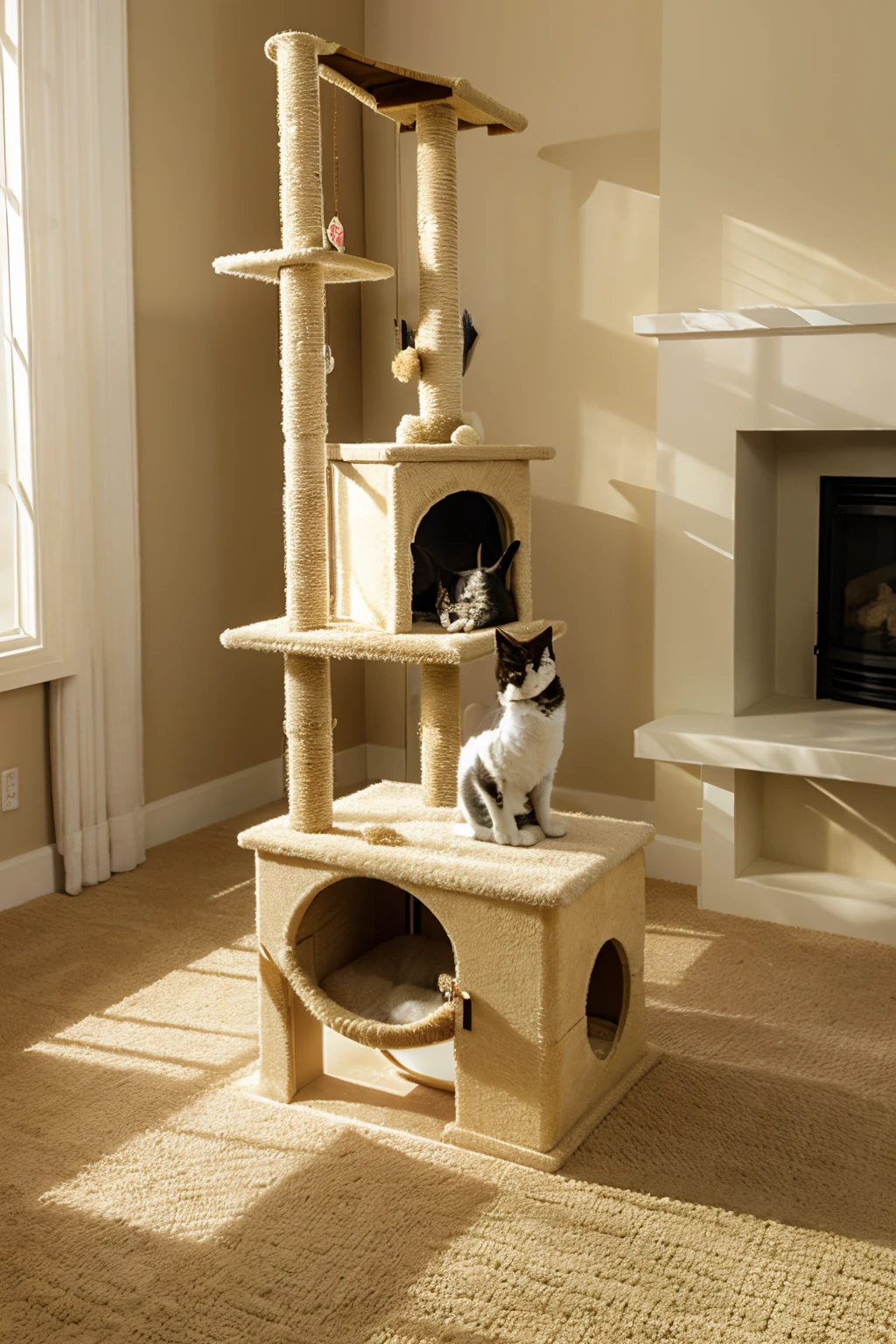 cat tree sea fish