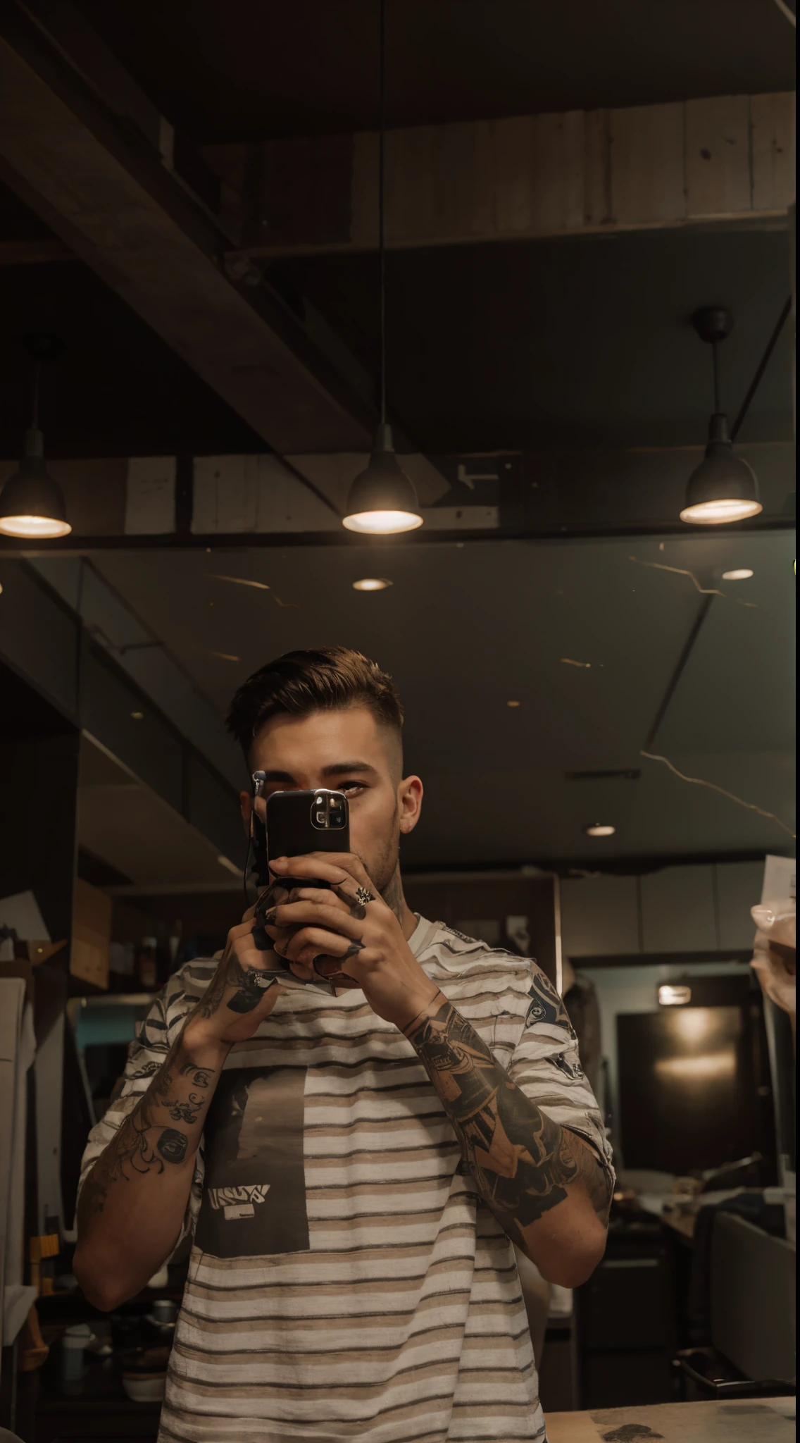8k , short hair, boys , tattoos
