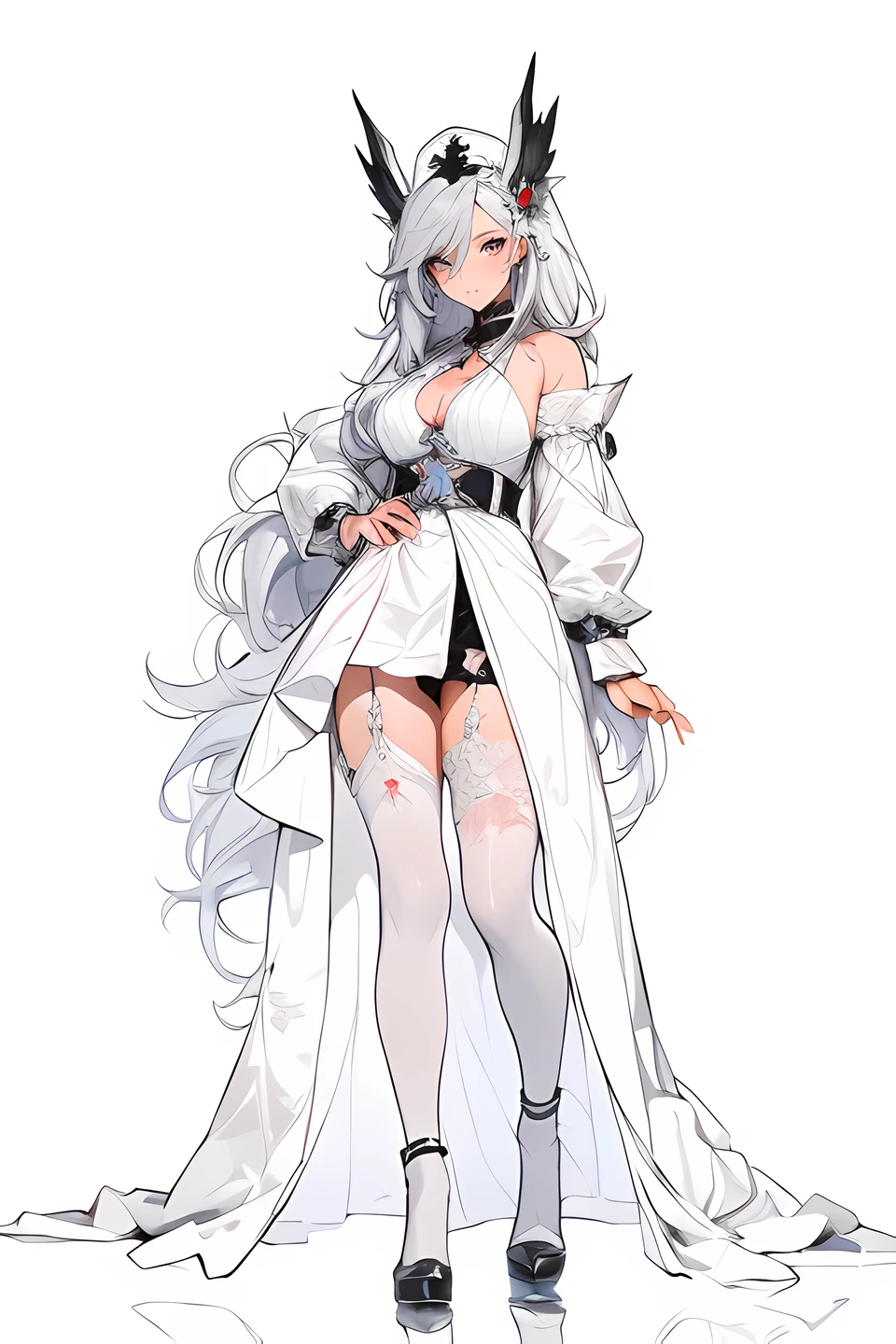 ((tmasterpiece, Best quality at best)), Detailed faces, character design sheet, Full body lesbian, be full of details, multiple postures and expressions, The content is very detailed, depth of fields, many parts,Beautiful nun girl,Priest Healing,double-ponytail,Fantasy style,orange caramel,Extremely beautiful,high balance, Natural soft light, Lace,Lace pantyhose,Star decoration