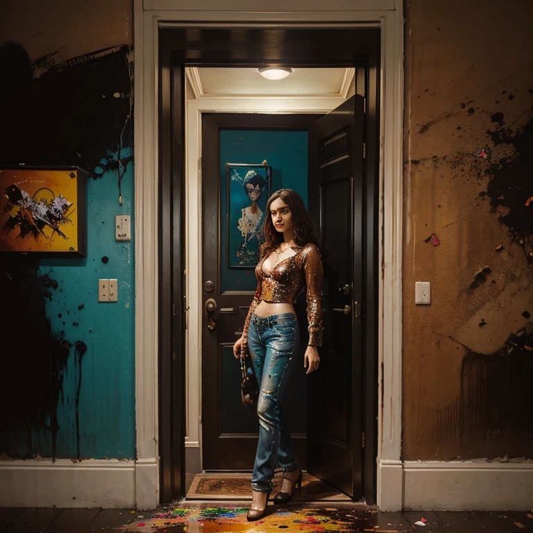 Olpntng Style, rozen, Between rusty iron, Oil Painting, strong strokes, Dripping paint"RGB Relocation, Surface, diamonds, Ralph Steadman, in door : Cory Loftis, Art by Craig Mullins, The Art of Jeff Koons, Frank Prazzetta(Frank Frazetta)art of, Agnes Lawrence Felton, in door: Tony Dieterlizzi Monogon,  hyperdimensional, Volumetric