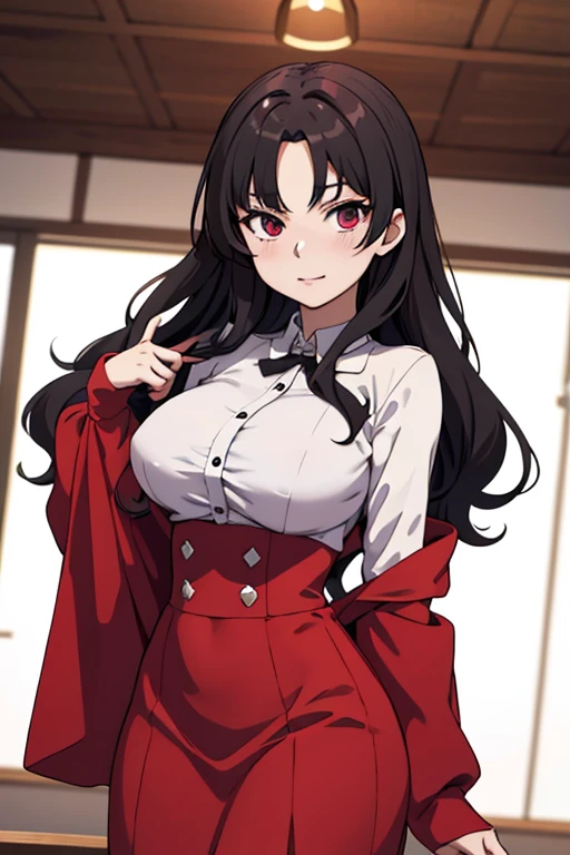 1 person、woman、cool、sexy、Very large breasts、shirt、Expressionless