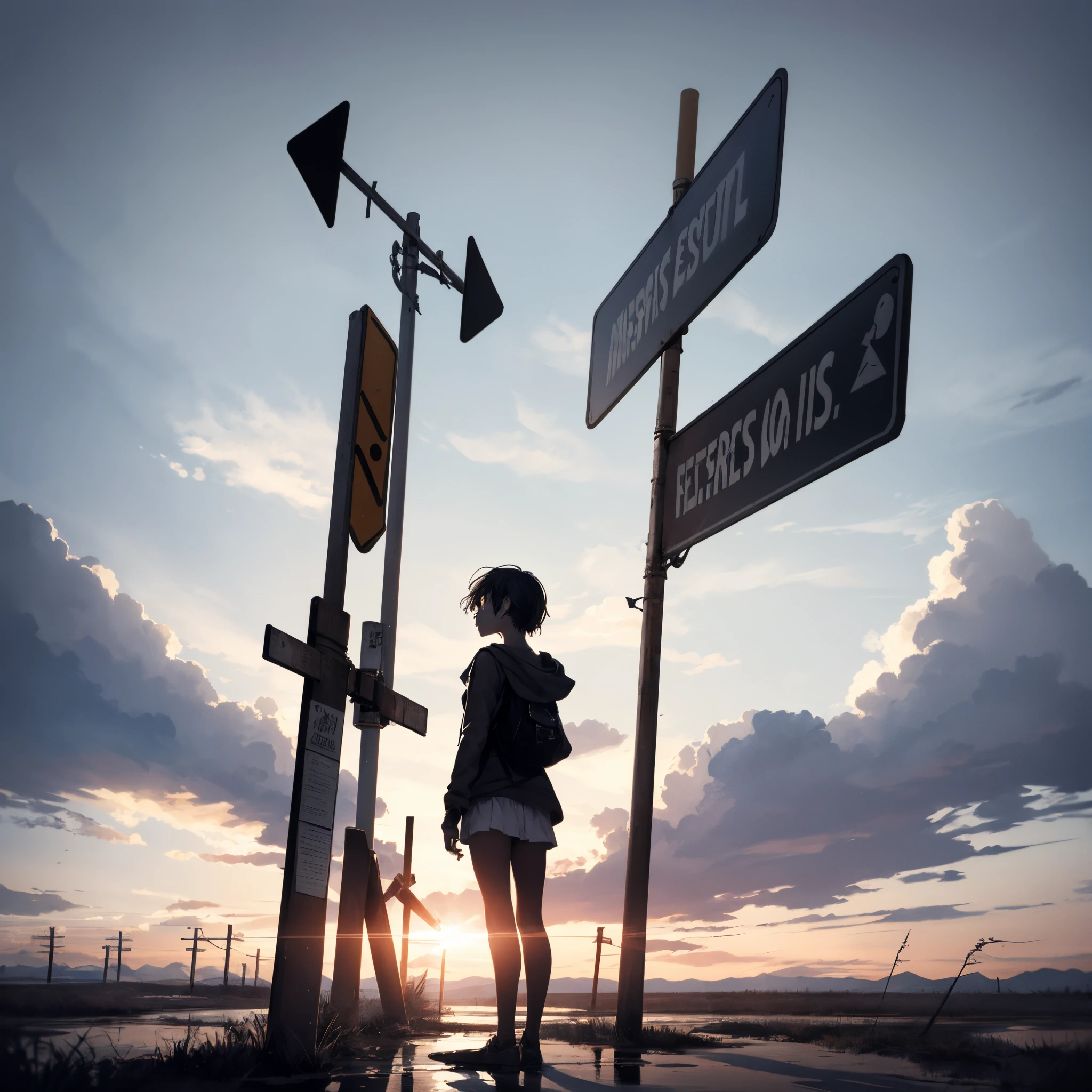 Standing at the crossroads of uncertainty, you feel the winds of doubt whispering in your ear