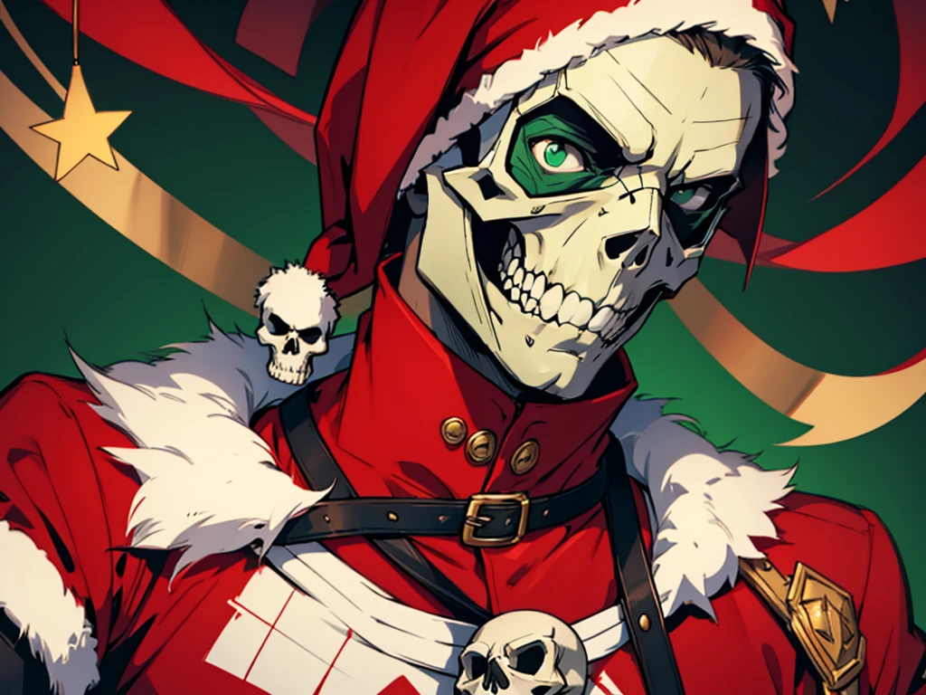 green skull face