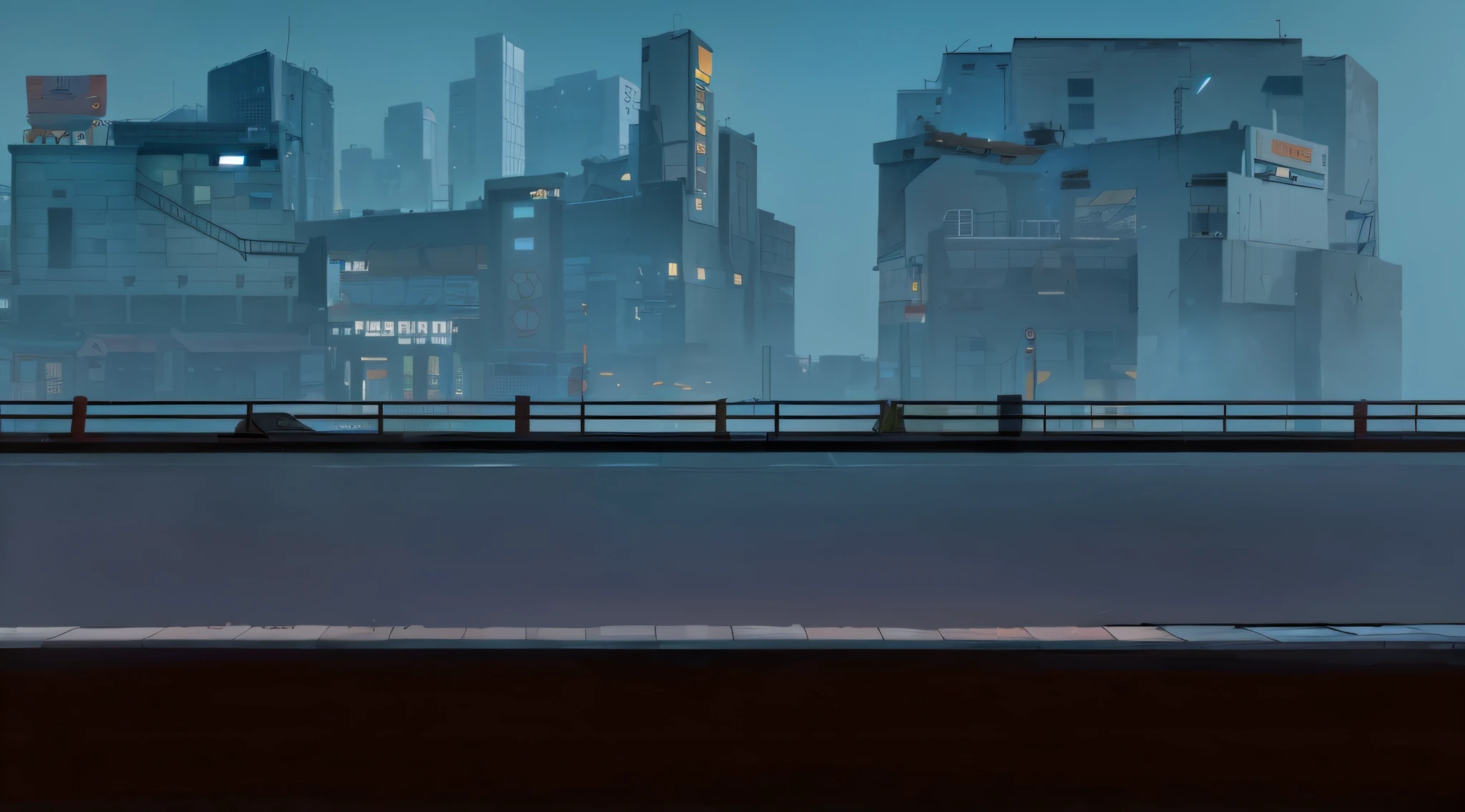Medium and long-term architecture, Houses in the distance, Japanese-style street, nighttime scene, lamplight, beeple, Environmental protection concept, concept-art, American scene painting, scenecy, groundvehicle, Wagas, The Car,