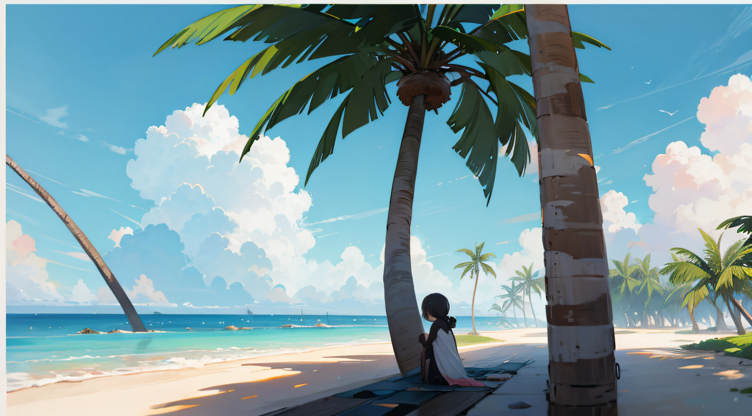 a coconut tree,