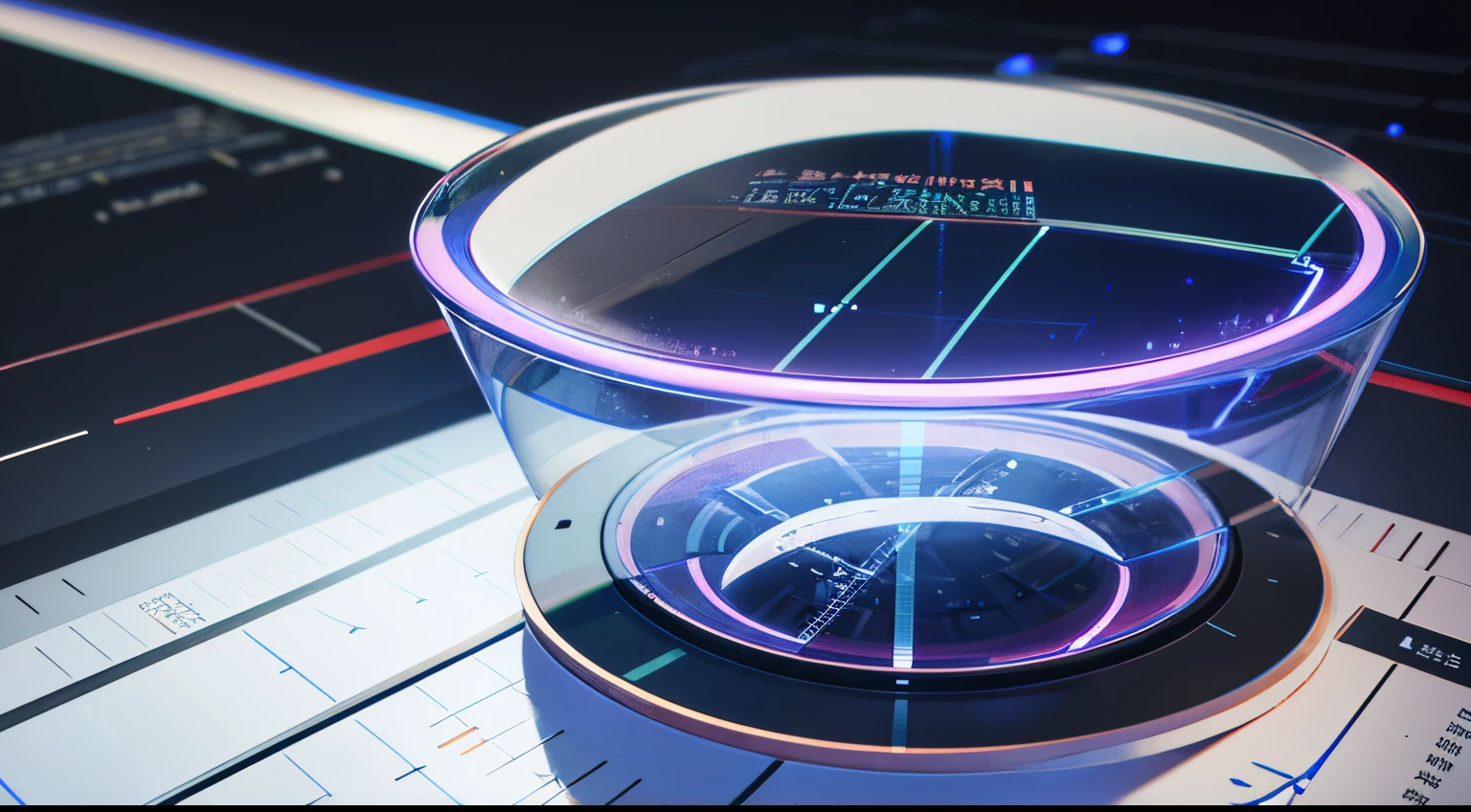 Engaging 3D visualization featuring stunning graphs、glinting