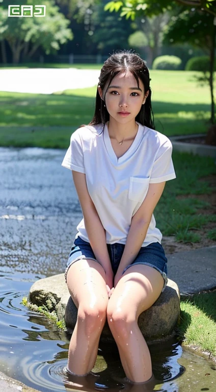 (16k RAW photo:1.4), A young cute Japanese teen girl, She is inserted a someone's penis into a pussy between legs,