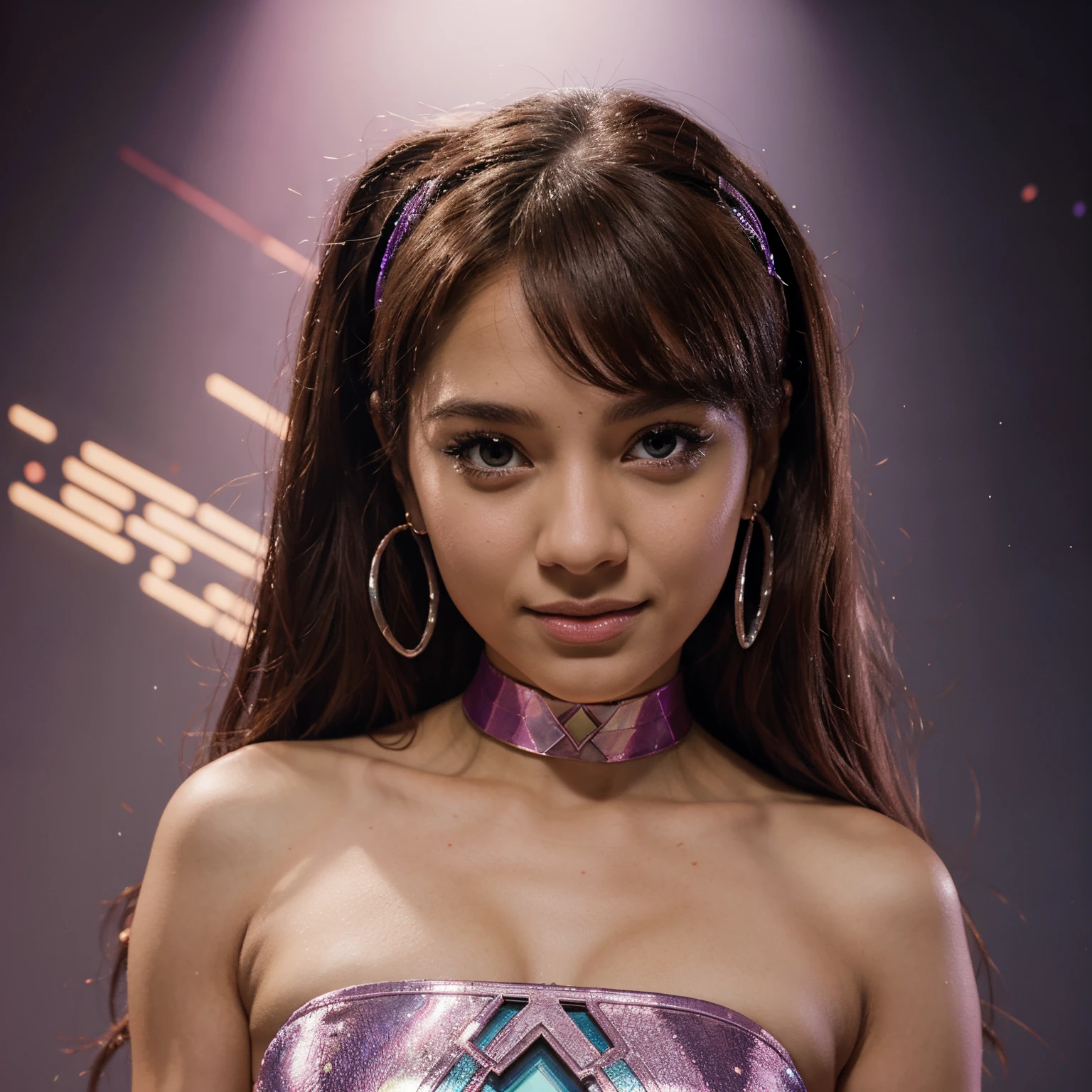 Aisha from Winx club in marvel art form