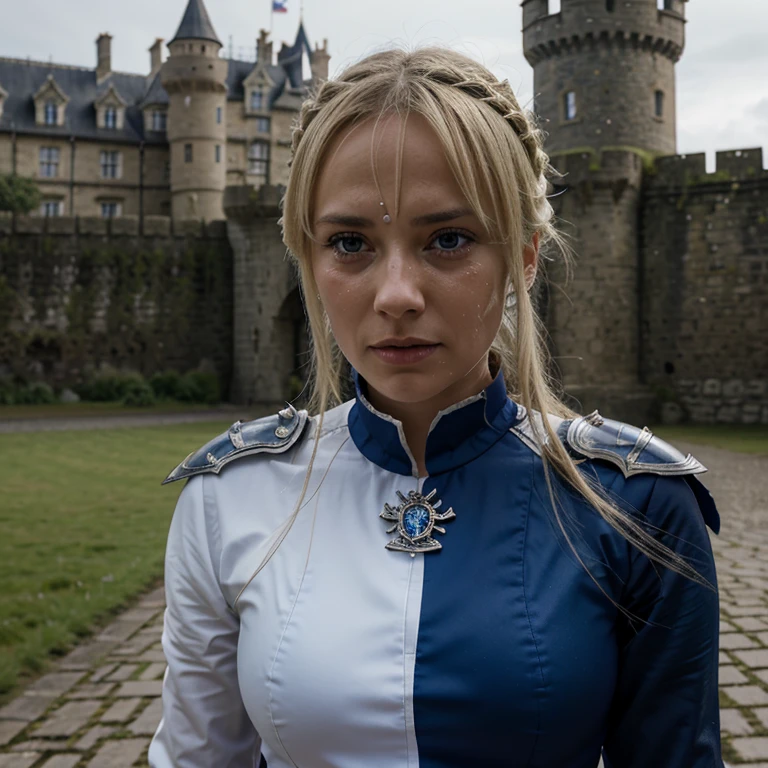 Running away from the castle, artoria Pendragon, tears coming down her face
