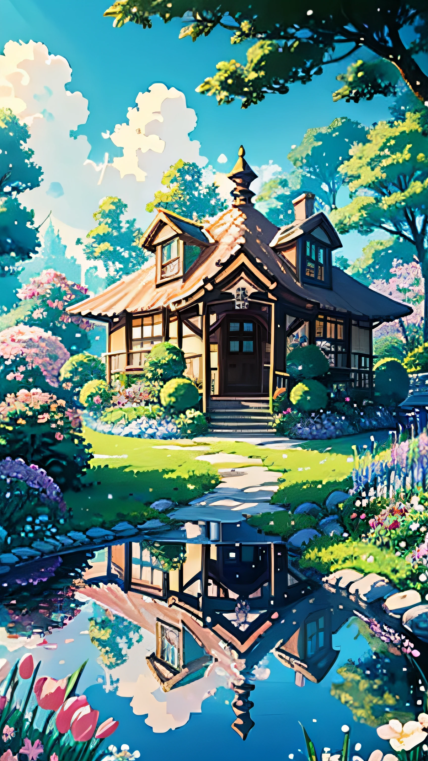 Step into a world inspired by Ghibli, where a magical floral garden house blooms with vibrant flowers under the gentle rays of sunshine in this enchanting digital painting. 🎨🌷 Immerse yourself in the beauty of nature's embrace.
🌸 Explore the whimsical garden of Ghibli-inspired dreams.
☀️ Bask in the radiant glow of a sunny day in pixels.
🏡 Let the beauty of this digital painting transport you to a blooming haven...