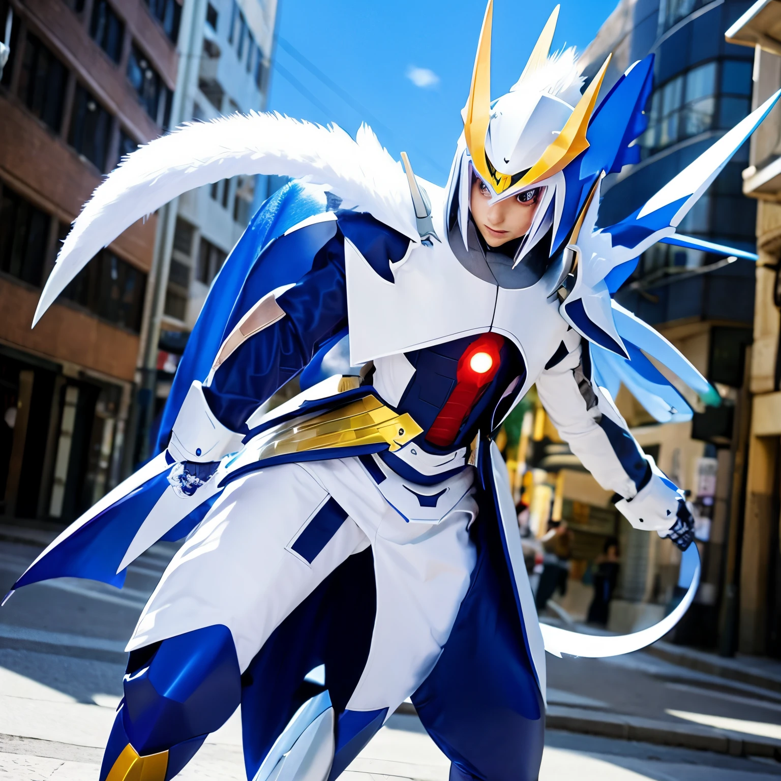 Digimon Adventure,Omegamon,a cool,Fighting