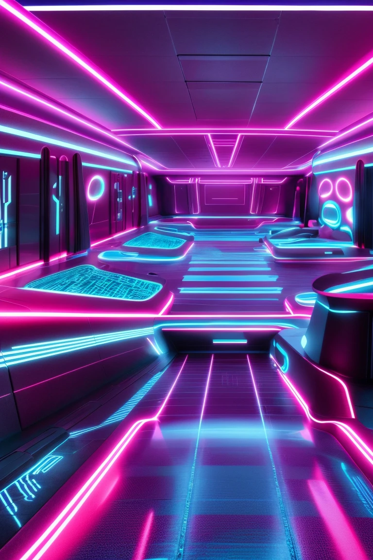 Tron style room