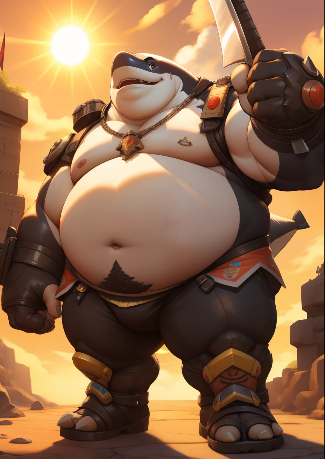 alone，male，chubby，Fat minora，Shirtless， alone， detailed， high resolution，， masterpiece，Excessive obesity，Obesity in the extremities，Lift your feet，foot in the air，correct body proportions，overweight，naked，Gorilla，, tentacles entangled all over the body，roadhog