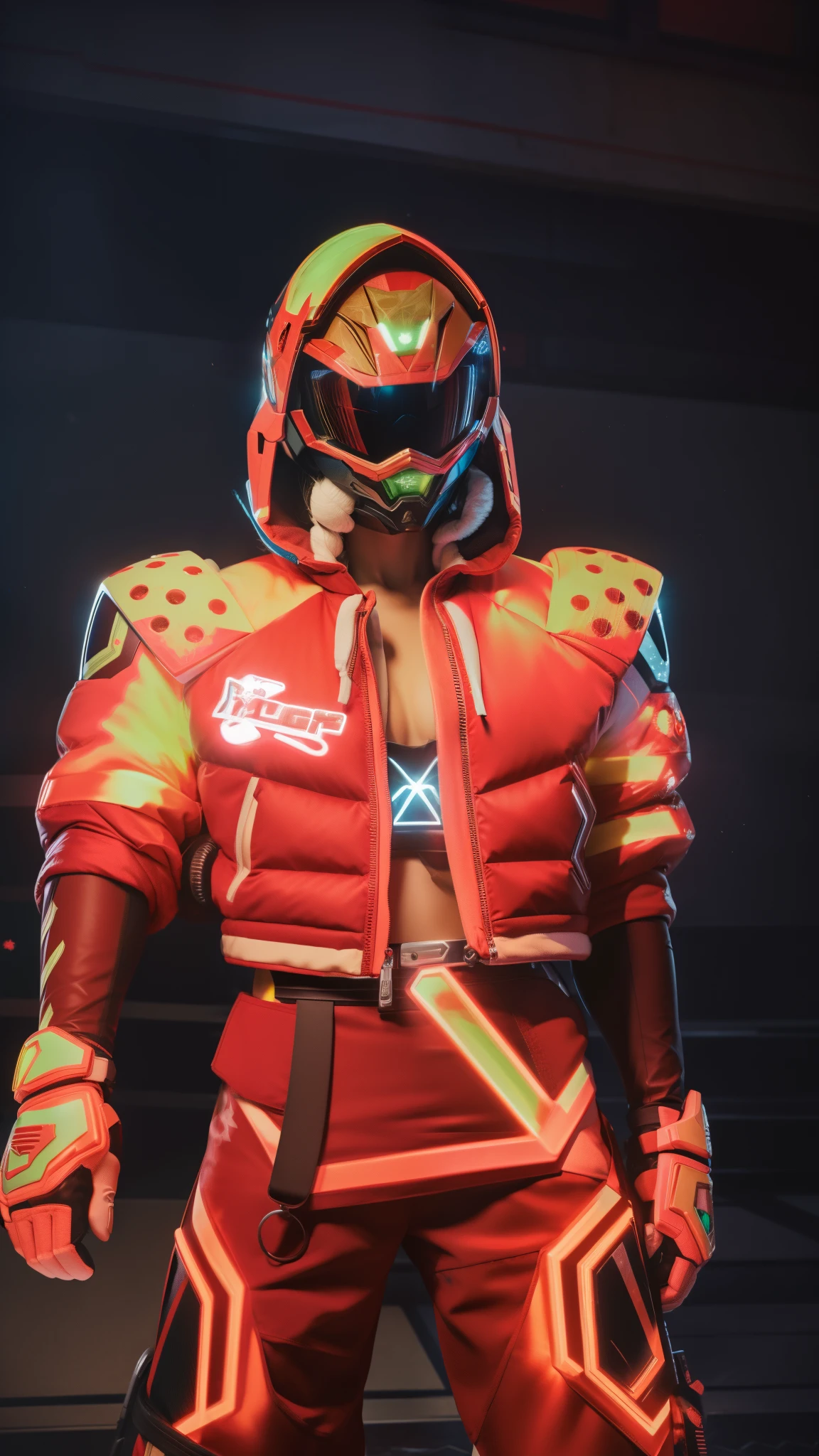 Anime, power ranger, 8k Quality, Glow,