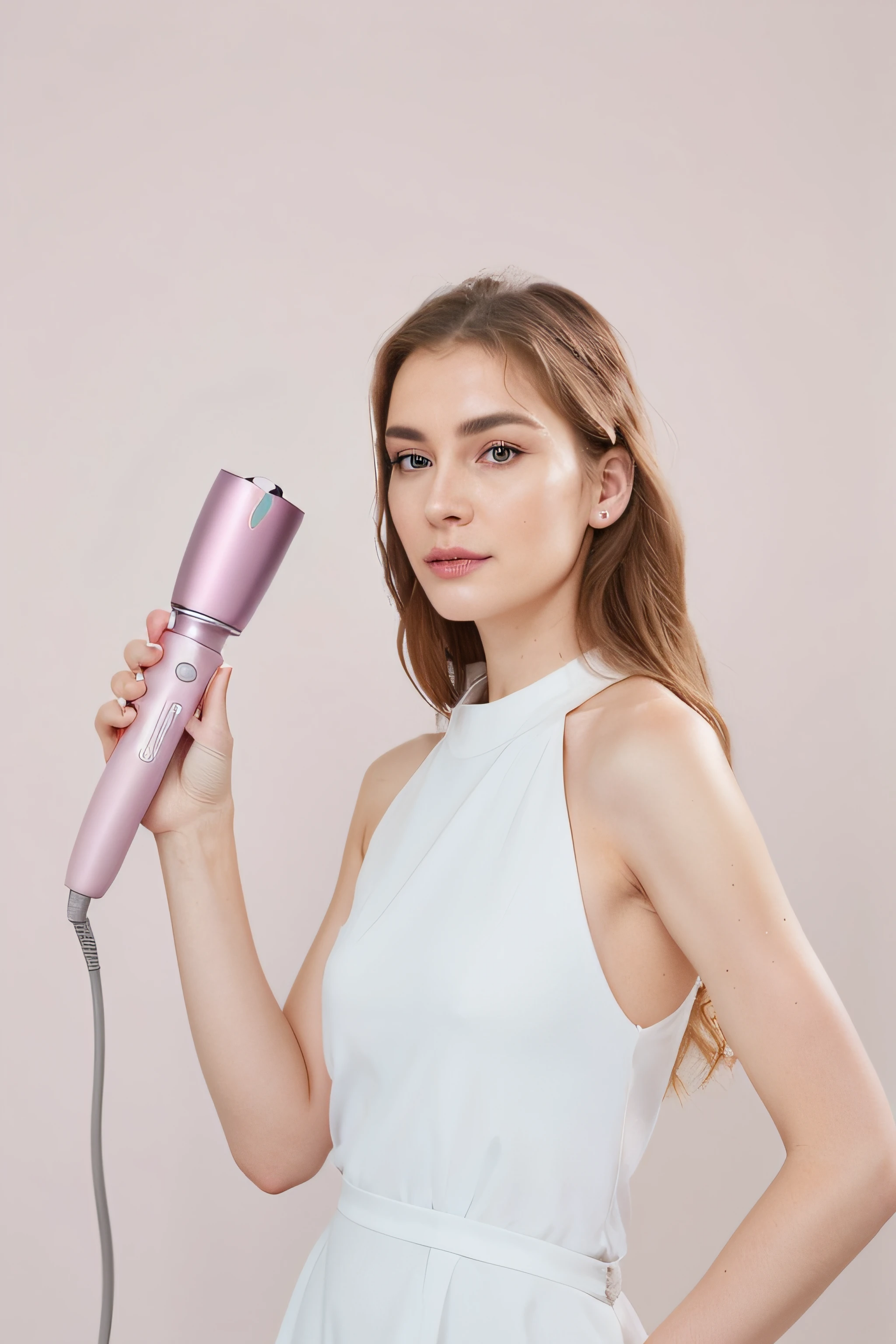 Araf woman holding hair dryer and blow dryer, product photograph, professional product photo, product introduction photos, hairdryer, product introduction photos, euro, official product photos, products shot, professional product photography, you used to be, professional product shot, Official Product Pictures, femele, Various colors, Highly stylized, fotografia do produto, with electric arc device