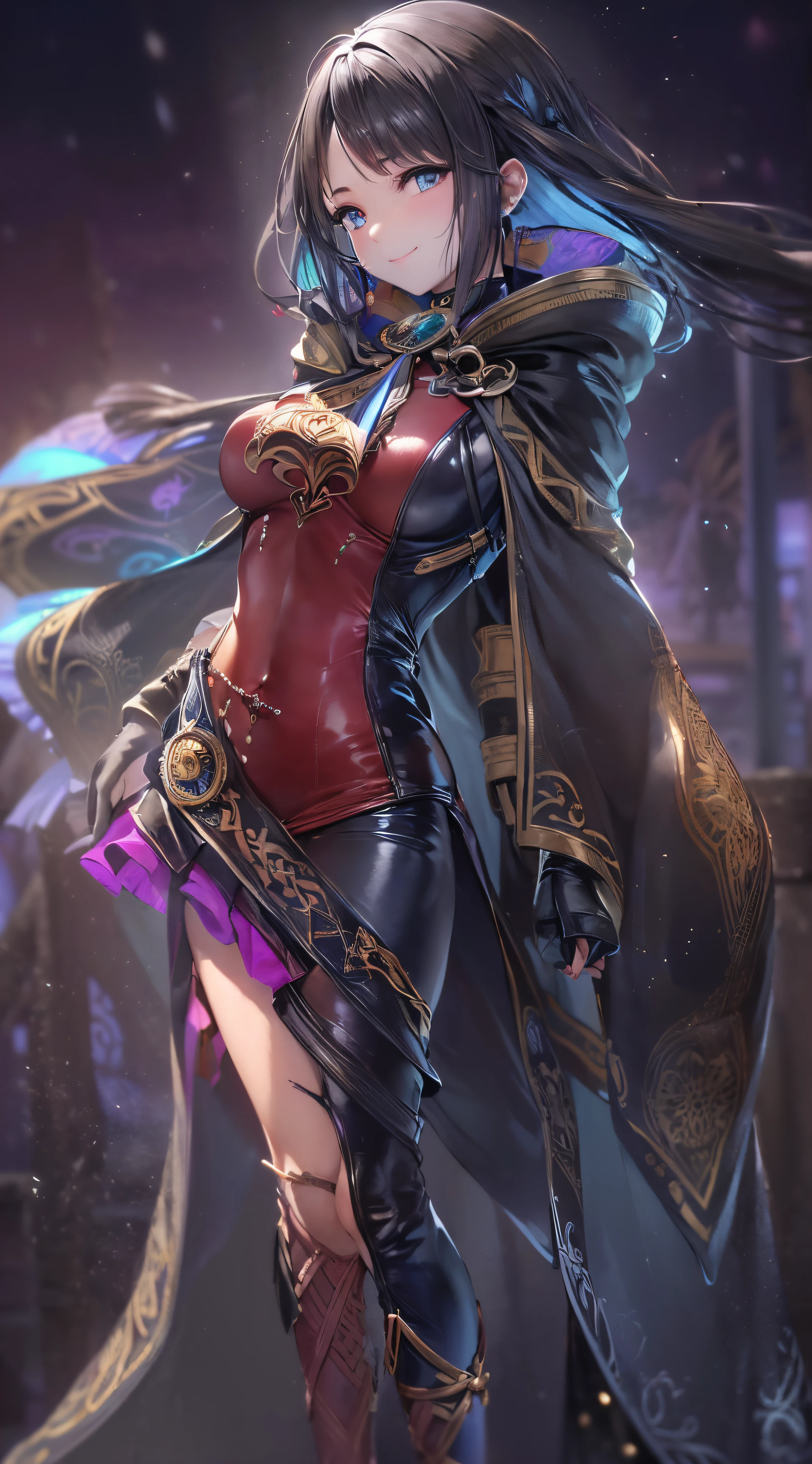 (best quality:1.1), (masterpiece:1.1), detailed, perfect anatomy, <lora:Solo Levelling v2:0.6>, 1 girl, mid shot, (wide hips:1.2) ,mage, masterpiece, best quality, mature witch, witch hat, moody lighting, glow, glowing, mysterious, mystical, magical, rim lighting, vibrant, psychedelic, colorful, intricate, elegant, sharp focus, highly detailed, digital painting, concept art, matte, masterpiece, Hyper detailed ultra sharp, vibrant aesthetic, bloodwave, colorful, psychedelic, ornate, intricate, digital painting, concept art, smooth, sharp focus, illustration, beautiful female,