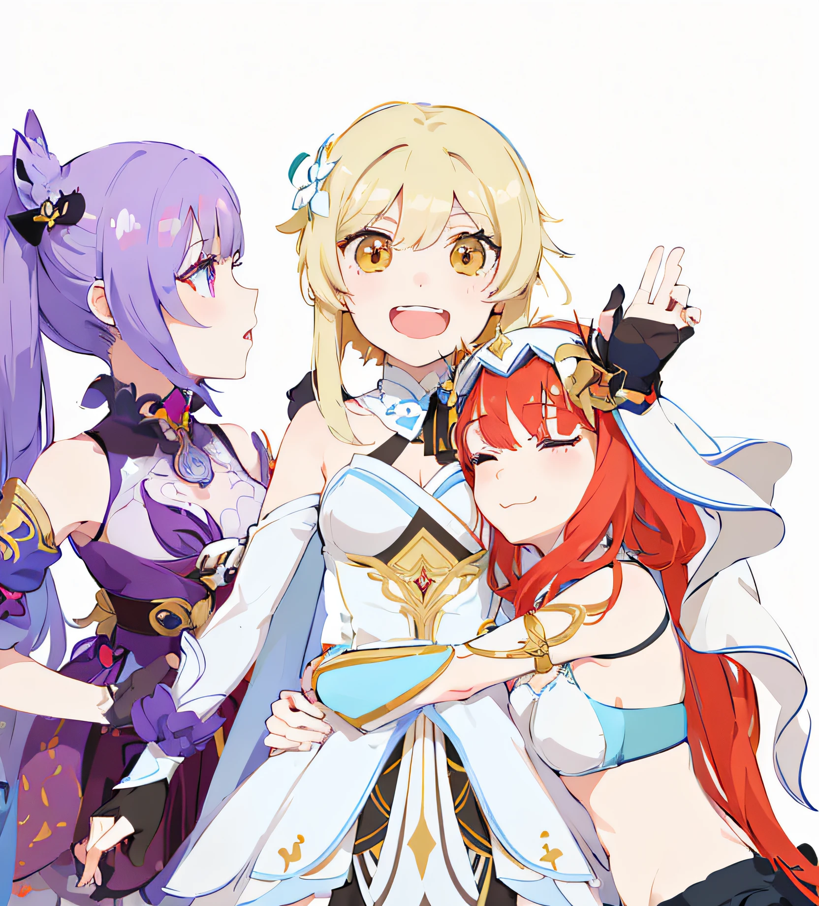 Realistic, Selfie de quatro garotas, close contact with both breasts, wearing bikini, seios grandes, rosto sorridente, corpo inteiro, (4 s 1.4), (1st person using Lumine Genshin Impact | Lora 1200 caracteres), ( 2nd person uses Nilou | Impacto Genshin | Lora)) , ( 3rd using Keqing Genshin Impact | Personagem Lora 1731), 4th using Ganyu Genshin Impact | Personagem Lora 1199) lesbian art, Grupos de meninassexuais, Handshake, vector art illustration, flat illustration, Flat shading illustration, Deite-se com os pulsos juntos............................................., Duas meninas, lesEmbrace the lesbians,(4:Meninas juntas........................................), (NSTDA.:1.2), (10, melhor qualidade, obra-prima: 1.4), ultra-high resolution, (Realista, retrato fotorrealista: 1.48), 25 anos, menina bonito, (See throe bikini beetle), Atores japoneses famosos, belos olhos claros, G Cup Seios Grandes, head tilt., cowboy shot, do lado, looking up at the audience, no expression, lindo lago, Zeiss 150mm f/ 2.8 Hasselblad, Around the lake are high mountains surrounded by striped mountains................................................, corpo inteiro, walk away, Ultra-Grande Angular, O quintal um lindo mar. anime characters are posing for a photo together in a group, Genshin, O impacto de Ayaka Genshin, Impacto Genshin, Personagens de Azur Lane, the three moiras, ayaka jogo Impacto Genshin, Personagem Impacto Genshin, videogame Impacto Genshin, arte do jogo!!, Estilo Impacto Genshin, Arte Oficial, Triad of Muses, deusa anime