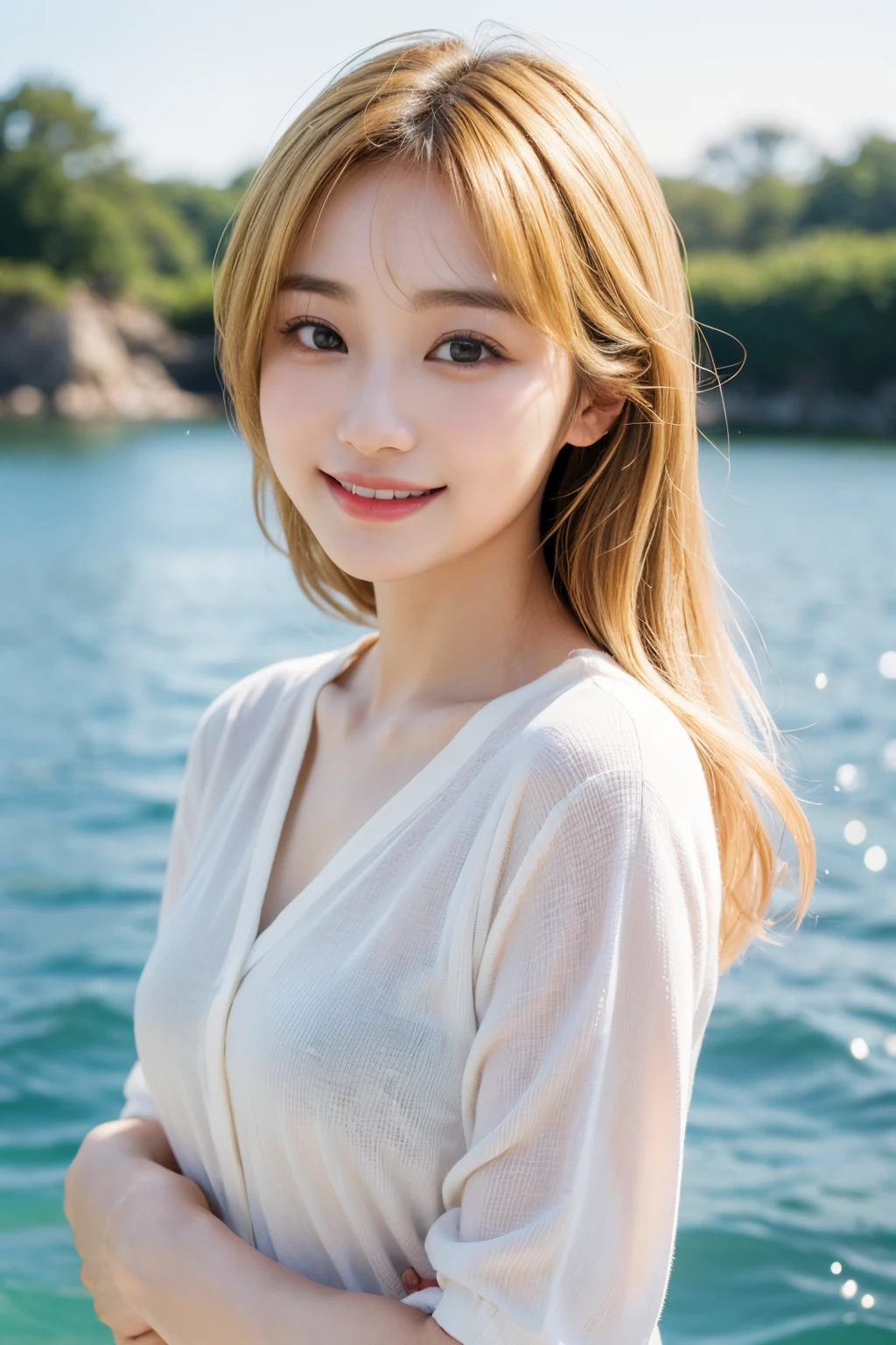 Beautuful Women,Suzu Hirose,女優,a smile,Blonde hair,Mare