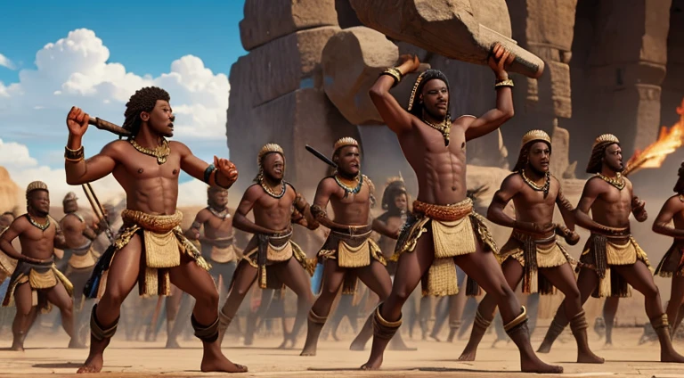 Shaka Zulu battles