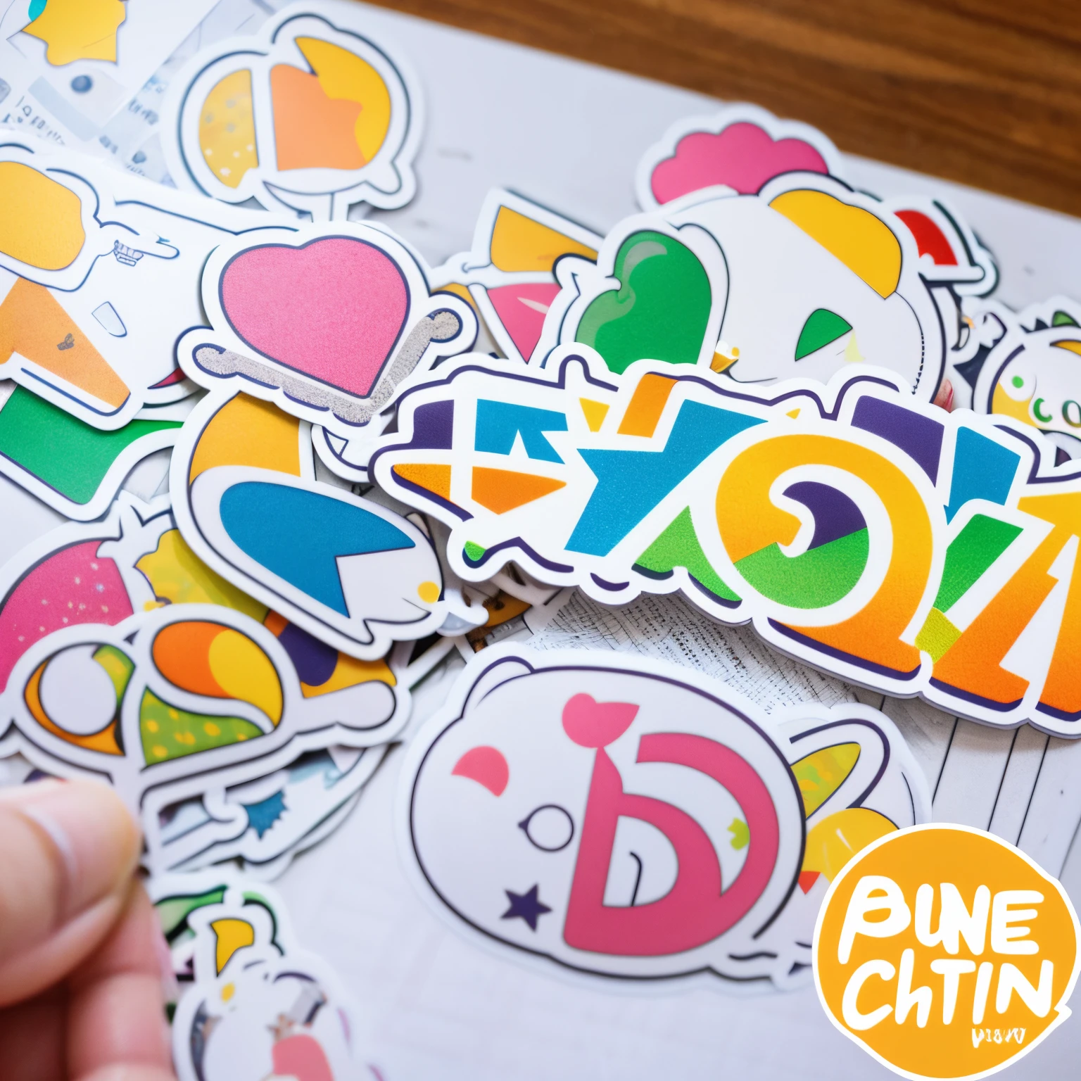 CHIHIRO pop name sticker with letter sticker