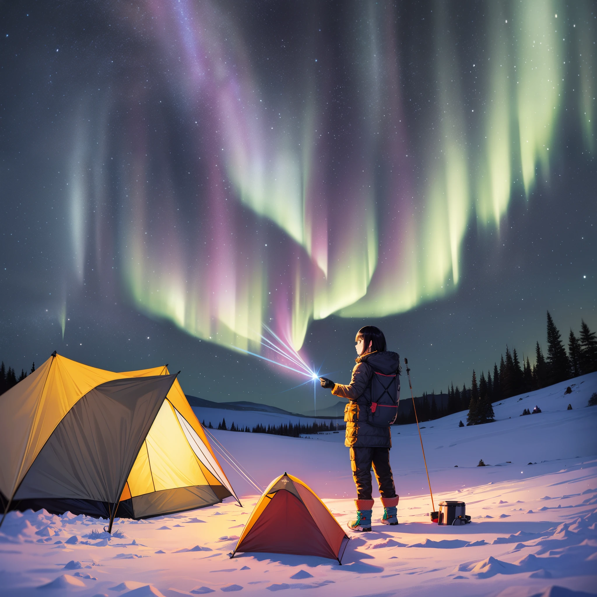 Outrageous resolution、​masterpiece++、top-quality++、ultra-definition++、ultra-definition++、4k++、8k++、from side、（Background Focus）++、（（1）））+++A dark-haired mature woman in snowsuits and gloves with camping equipment gathers under the starry sky of the Northern Lights, where a clothed woman destroys a city.、Rune, a black-haired mature woman wearing winter clothes and gloves, with camping equipment under the starry sky of the Northern Lights at the North Pole、A magical black-haired mature woman wearing winter clothes and gloves with camping equipment under the starry sky of the Northern Lights at the North Pole、A dark-haired mature woman in winter clothes and gloves with camping equipment under the starry sky with the Northern Lights flying above、A black-haired mature woman wearing winter clothes and gloves with camping equipment under the starry sky of the Northern Lights at the North Pole、A black-haired mature woman president wearing winter clothes and gloves with camping equipment under the starry sky of the Northern Lights、Detailed contemporary art、Contemporary Art Style、Dark-haired mature witch in snowsuit and gloves with camping equipment under beautiful modern arctic aurora starry sky、A black-haired mature college student wearing winter clothes and gloves with camping equipment under the starry sky of the Northern Lights at the North Pole、Contemporary Art Behans、A black-haired mature high school student wearing winter clothes and gloves with camping equipment under the starry sky of the Northern Lights at the North Pole、A black-haired mature woman wearing winter clothes and gloves with camping equipment under the starry sky of the beautiful Northern Lights.、Dark-haired mature woman in winter clothes and gloves with camping equipment under the starry sky of shiny floating arctic aurora borealis、A black-haired mature woman wearing winter clothes and gloves with camping equipment under the starry sky of the Northern Lights at the North Pole、 Sparks, a dark-haired mature woman in winter clothes and gloves with camping equipment under the starry sky of the dazzling Northern Lights、A black-haired mature woman in winter clothes and gloves with camping equipment under the starry sky of the Northern Lights in the North Pole、A black-haired mature woman wearing winter clothes and gloves with camping equipment under the starry sky of the Northern Lights at the North Pole、A black-haired mature woman wearing winter clothes and gloves with camping equipment under the starry sky of the Northern Lights at the North Pole with wind blowing hair、Blake Modern Beautiful、A black-haired mature woman wearing winter clothes and gloves with camping equipment under the starry sky of the Northern Lights at the North Pole、Detailed clothing、Mischievous aura、Bewitching face、tall body、Mature body、seductive body、爆乳、detailed beautiful faces、detailed shiny eyes、Detailed skin、Full body break、detaileds、realisitic、4K highly detailed digital art、octan render、bio luminescent、BREAK8K resolution concept art、真实感、Mappa Studio、​masterpiece、top-quality、Official Art、illustratio、Ligne Claire、(cool_color)、perfect-composition、absurderes、Fantasia、Focused、thirds rule
