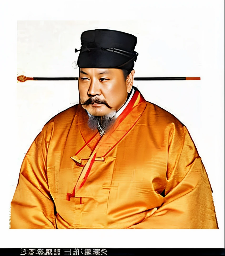 Song Huizong, Emperor Xuande, tang dynasty, surname, Wearing ancient Chinese clothes, Inspired by Song Huizong, Round Chin,Background Black,Realisticstyle,k hd,tmasterpiece,ultra high quality cg,Best quality at best,Perfect picture,With a mustache,clothing solid color,Wearing a Song Dynasty black hat,frontal photos,Song Taizong#39;actual,4K