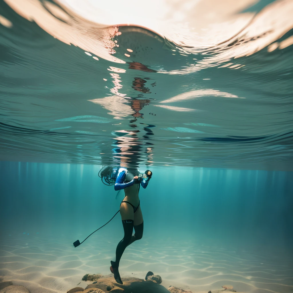 a woman with freediving --auto --s2