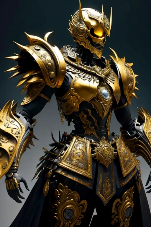 Baroque armor designs, skeleton like