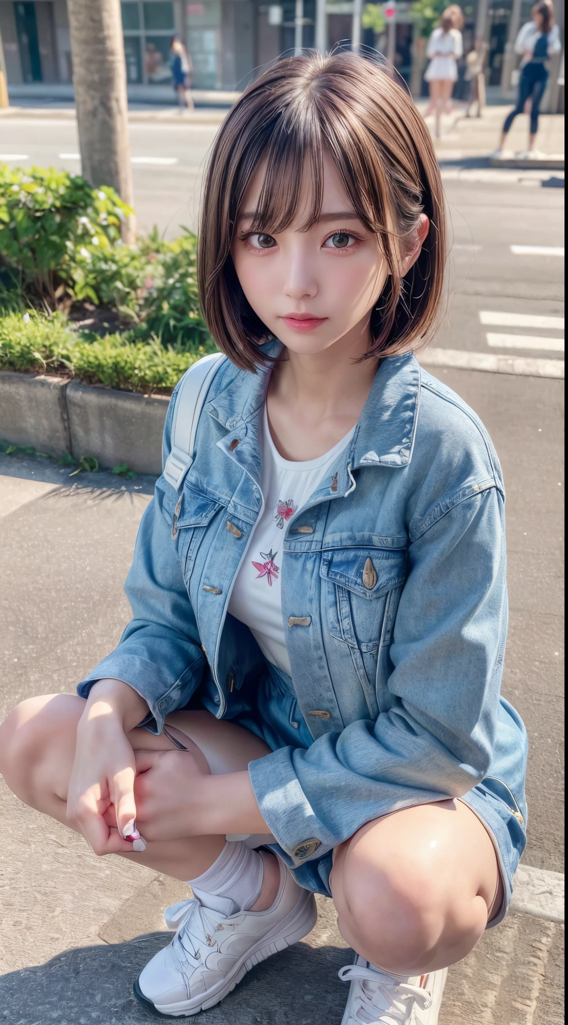 Short cut cute girl